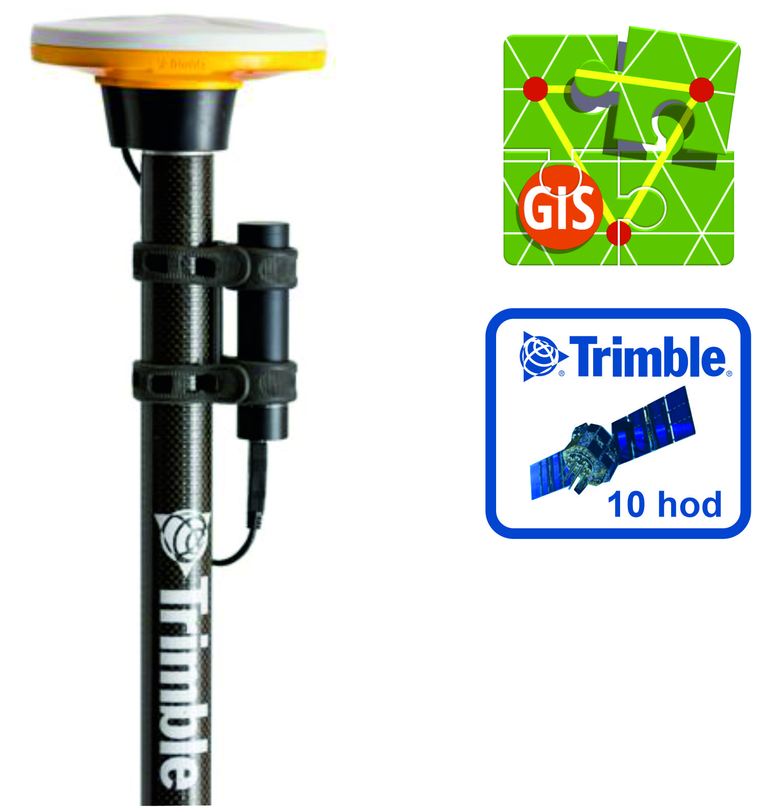 Trimble Catalyst DA2 s tyčkou a aplikací