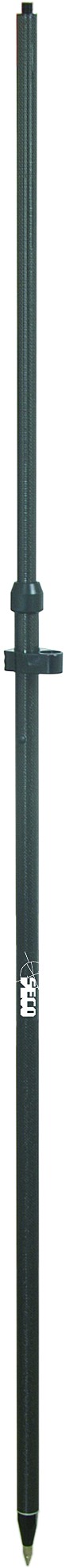 Tyčka pro GPS, karbonová, teleskopická s prstencem, 2 m, fix, s libelou, 0.73 kg
