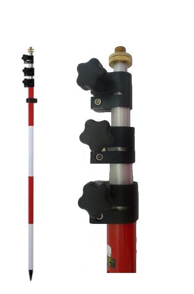 Tyčka, teleskopická, hliníková se šroubem, 4.6 m, 2.45 kg, SECO