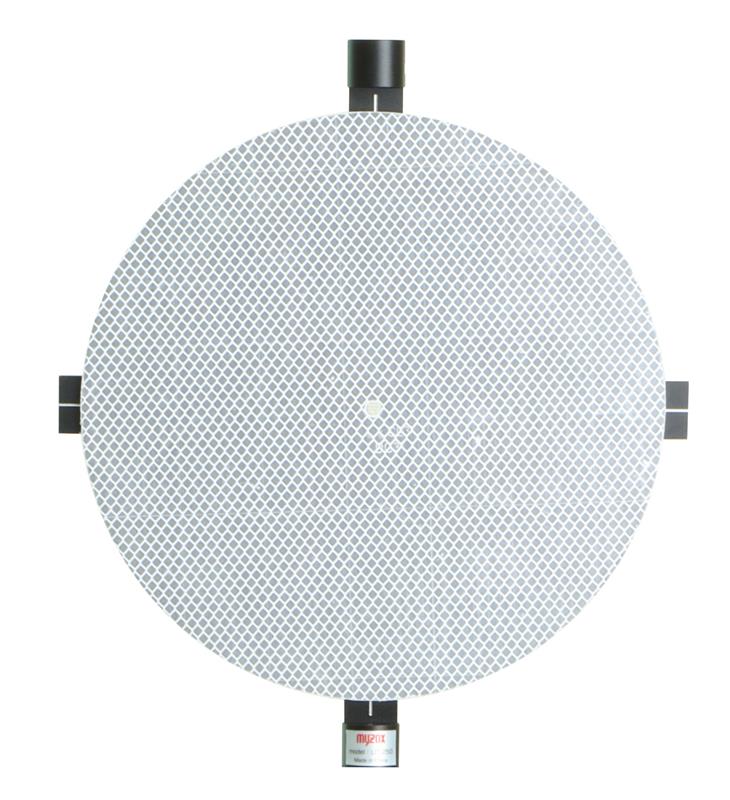 Terč vlícovací, kruhový, reflexní, pro Hovermap, v rámu, na tyčku, 25 cm, Myzox