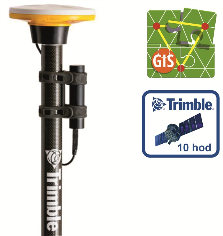 Trimble Catalyst DA2 s tyčkou a aplikací