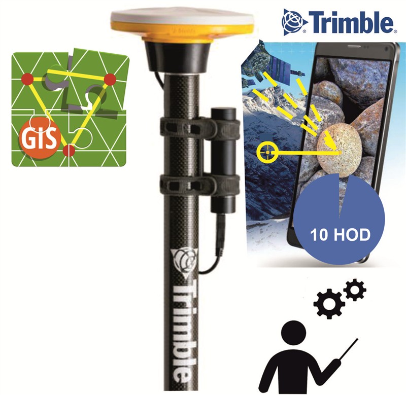 Trimble Catalyst DA2 s tyčkou a aplikací, vč. školení