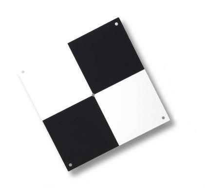 Terč vlícovací, černo-bílý, polypropylén, 39.5x39.5 cm, 10 ks, Myzox